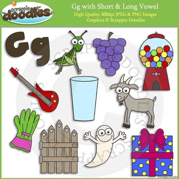 G Short and Long Vowel by Scrappin Doodles | Teachers Pay Teachers