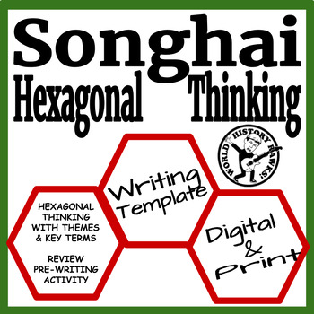 Preview of Ghana Empire Hexagonal Thinking Writing Activity Medieval Africa Islam
