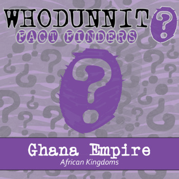 Preview of Ghana Empire Whodunnit Activity - Printable & Digital Game Options
