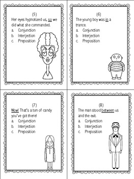 ghastly grammar conjunctions interjections prepositions for grade 5