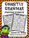 Ghastly Grammar Mosaics! Halloween Parts of Speech