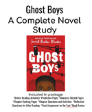 Ghost Boys - A Complete No Prep Novel Study (Independent o