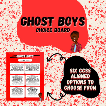 Preview of Ghost Boys Choice Board Activities