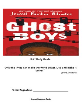 Preview of Ghost Boys Study Guide