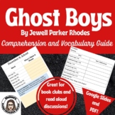 Ghost Boys Comprehension Questions and Vocabulary Guide (G