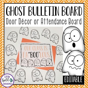 Preview of Ghost Bulletin Board or Door Décor Set for Halloween