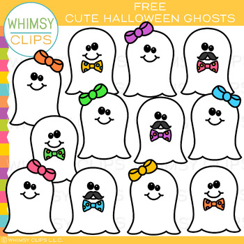 Preview of Free Ghost Halloween Clip Art