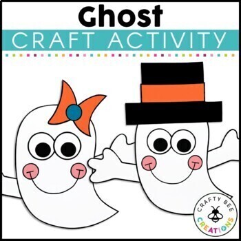Preview of Halloween Ghost Craft | Halloween Activities | October Crafts | Bulletin Board