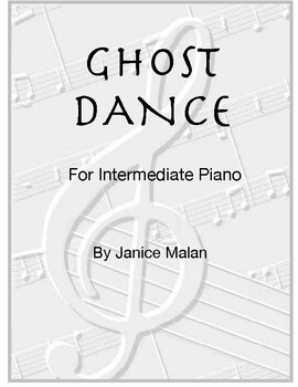 Preview of Ghost Dance for Intermediate piano