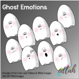 Ghost Emotions Face Clip Art