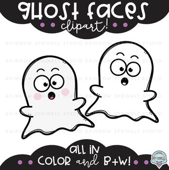 cute ghost face clip art
