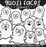 Ghost Faces {ghost clipart}