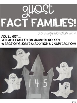 Preview of Ghost Fact Families!