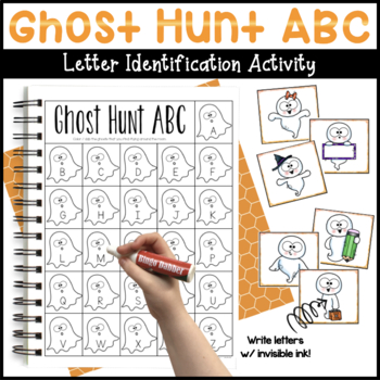 Preview of Ghost Letter Hunt for Halloween Literacy Activities - Ghost Alphabet Hunt