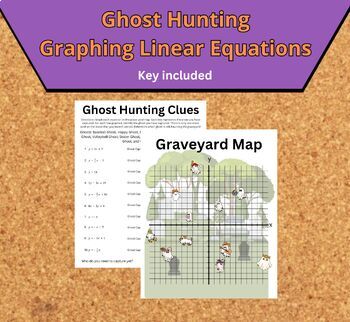 Preview of Ghost Hunting - Graphing Linear Equations in the Graveyard