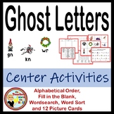 Phonics Centers for Ghost Letters (word sort, picture card