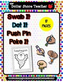 Ghost - Shapes - Dot It -Spot It - Push Pin Poke It- Swab 