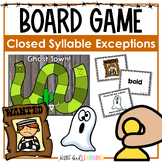 Ghost Town! - Closed Syllable Exceptions Board Game (ILD, 