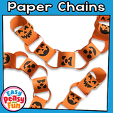 Ghost and Pumpkin Halloween Paper Chains Classroom Decoration