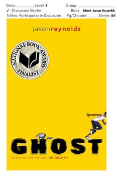 Preview of Ghost by Jason Reynolds Guided Reading Group/Literature Discussion Plans