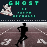 Ghost by Jason Reynolds, Pre-Reading Novel Study Activity,