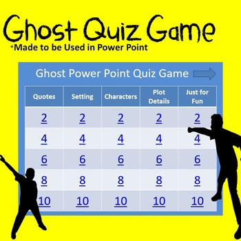 Preview of Ghost by Jason Reynolds Quiz Game