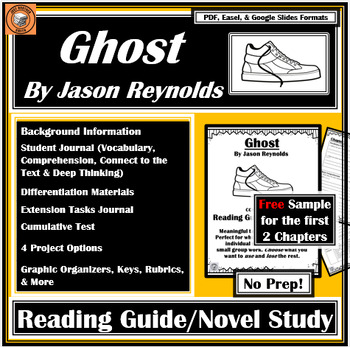 Preview of Ghost by Jason Reynolds | SAMPLE Reading Guide | Book/ Literature | Novel Study