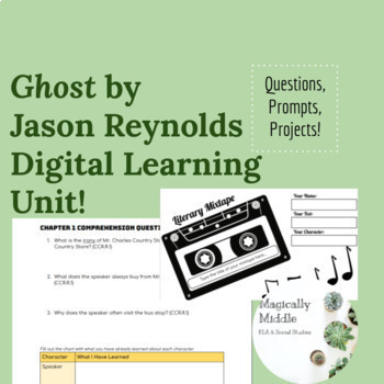 Preview of Ghost by Jason Reynolds Unit (Low Prep Novel Study with SEL Tie-In!)