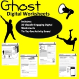 Ghost by Jason Reynolds Visually Engaging Worksheets ( EASEL and GOOGLE DRIVE)