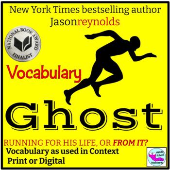 Preview of Ghost by Jason Reynolds Vocabulary in Context