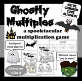 Ghostly Multiples - multiples math game – Halloween theme