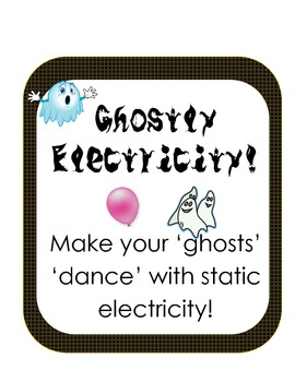 Preview of Ghostly Static Electricity! Halloween fun Scientific Method inquiry experiment
