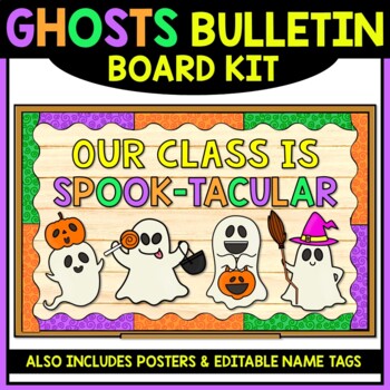 Preview of Ghosts Bulletin Board Kit | Halloween | Classroom Decor