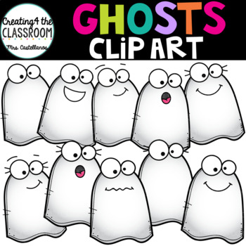 Preview of Ghosts Clip Art {Halloween Clip Art}