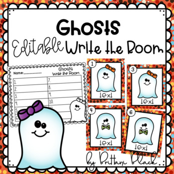 Preview of Ghosts- Editable Write the Room