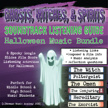 Preview of Ghosts, Witches, & Spirits Movies Soundtrack Listening Guide BUNDLE