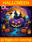 Ghoulishly Great Halloween Coloring Pages Ghosts, Pumkin, 