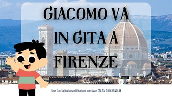 Preview of Giacomo va in gita a Firenze - An Italian Language Children's Book