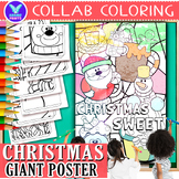 Giant Collaborative CHRISTMAS SWEET Coloring Poster Fun Ac