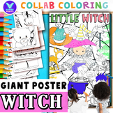 Giant Collaborative LITTLE WITCH Coloring Poster Fun Class