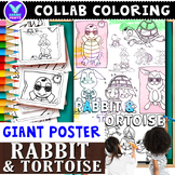 Giant Collaborative Rabbit and the Tortoise Coloring Poste