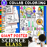 Giant Collaborative SCIENCE CLASS Coloring Poster Fun Clas