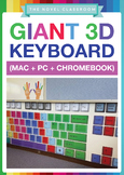 3 Giant Computer Keyboard Displays (for PC + Chromebook + Mac)