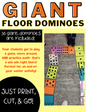 Giant Floor Dominoes | End of Year Math Center