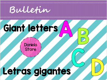 Preview of Giant! Neon Bulletin Board Letters