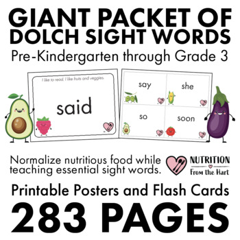 Preview of Giant Packet of Sight Words (PK-3)