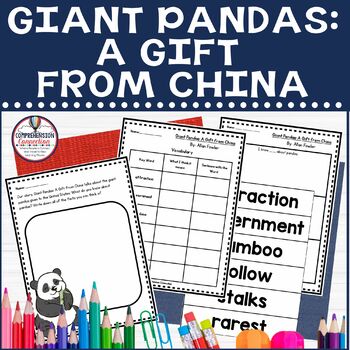 Preview of Giant Pandas A Gift from China by Allan Fowler Reading Activities, Nonfiction