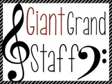 Giant Printable Grand Staff