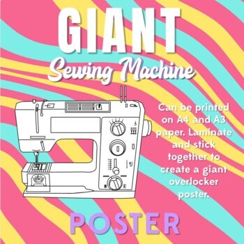 Giant Sewing Machine Poster - [PRINTABLE] by Giddy Studio