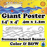 Giant Summer School Poster - Ocean or Beach Theme Mural